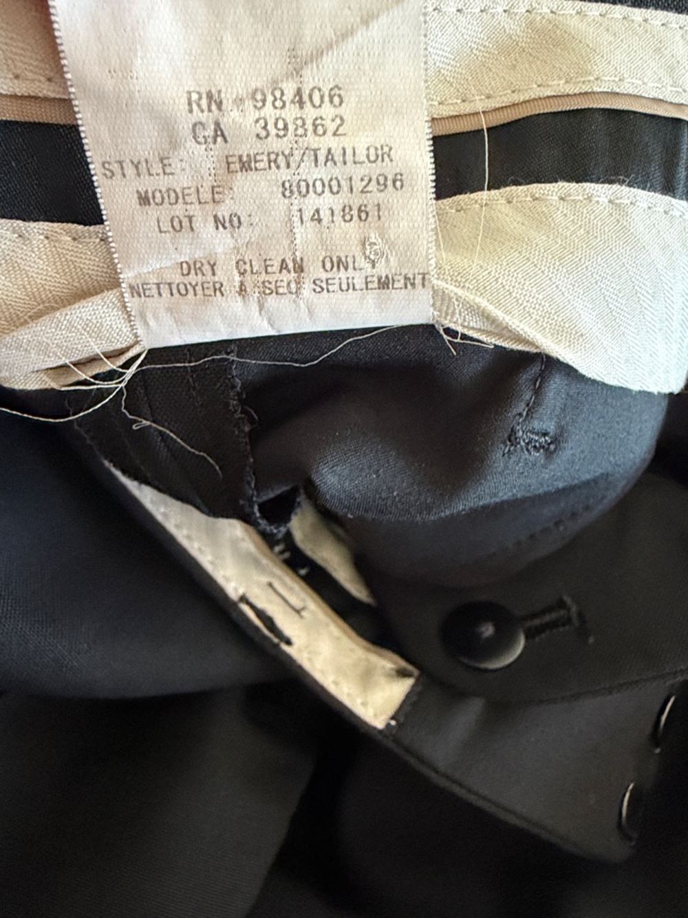 Theory Black Women's emery sailor black pants - Picture 10 of 10